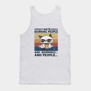 Cat I Hate Morning People Tank Top